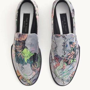 Rag & Bone Floral Velvet Alix Loafer shoes sz 40
